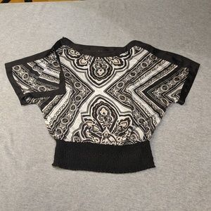 White House Black Market Patterned Top